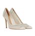 Gianvito Rossi White Edit Organza 105MM Pumps, side view