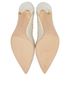 Gianvito Rossi White Edit Organza 105MM Pumps, top view