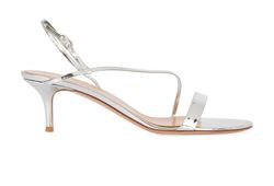 Gianvito Rossi Manhattan 55MM Mirror Effect Sandals Heels