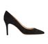 Gianvito Rossi Gianvito 85MM Pointed Toe Pumps, &pound;250, Shoes, Black, Suede, Front view