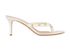 Gianvito Rossi Gold Flat Stud 70MM Thong Sandals, front view