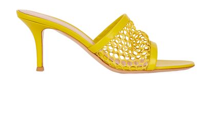 Gianvitto Rossi Jamaica 70MM Net Mules, front view