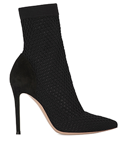 Gianvito Rossi Vox Heeled Ankle Boots, Black, 4.5, B/Db, 3*