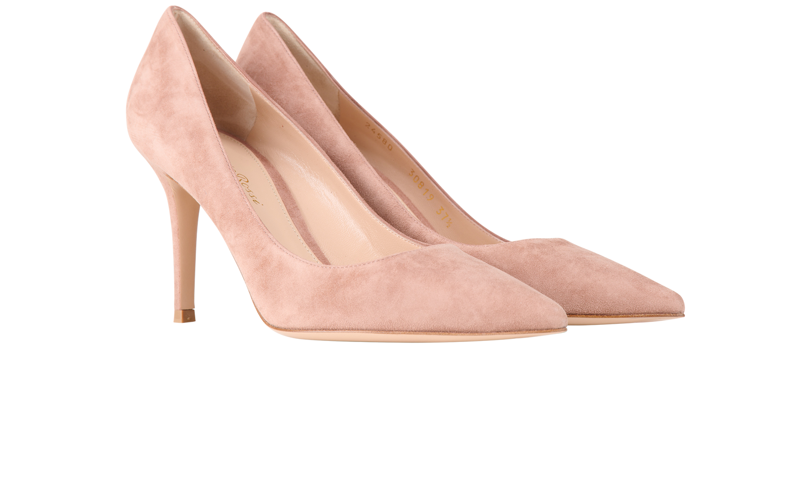 Gianvito Rossi Pumps, &pound;195, Shoes, Pink, Suede, Side view