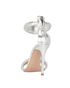 Gianvito Rossi Bijoux Crystal Embellished Heeled Sandals, £180, Shoes, Silver, Leather, Back view