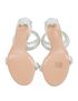 Gianvito Rossi Bijoux Crystal Embellished Heeled Sandals, £180, Shoes, Silver, Leather, Top view