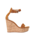 Gianvito Rossi Cork Platform Wedge, front view