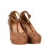 Gianvito Rossi Platform Heels, &pound;175, Shoes, Brown, Suede, Side view