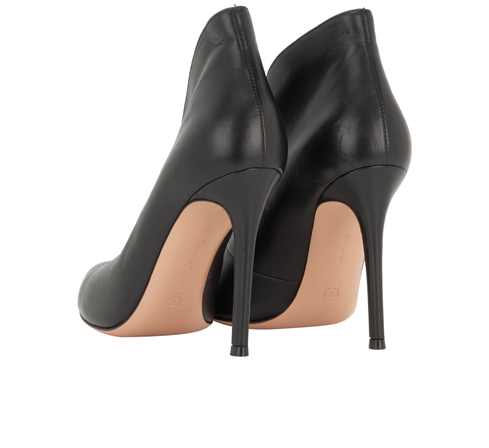 Gianvito Rossi Vamp Ankle Boots, &pound;140, Shoes, Black, Leather, Back view