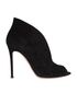 Gianvito Rossi Suede Vamp Pumps 105, front view