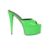 Giuseppe Zanotti Khalifa 90 Heels, &pound;220, Shoes, Green, Leather, Front view