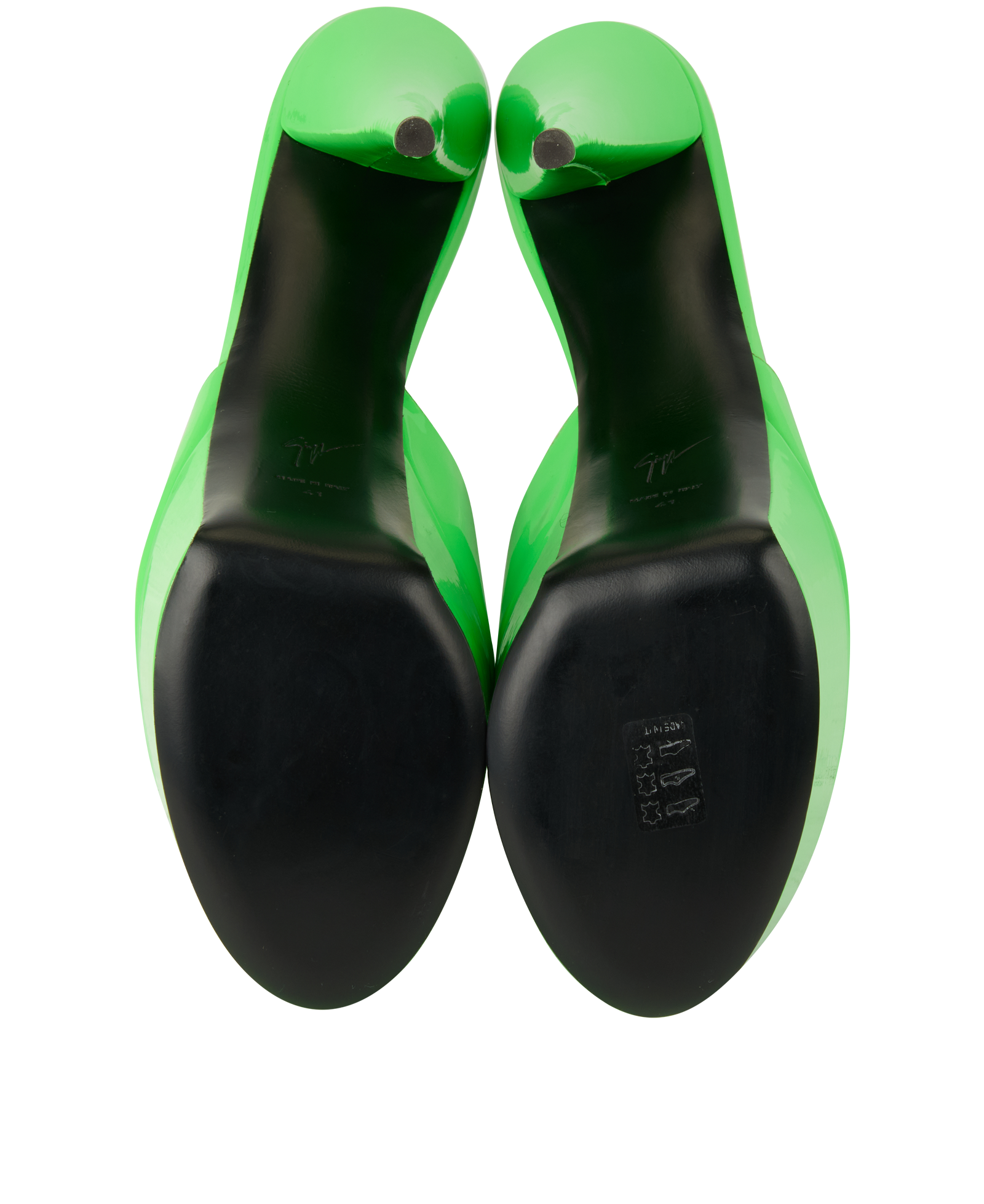 Giuseppe Zanotti Khalifa 90 Heels, &pound;220, Shoes, Green, Leather, Top view