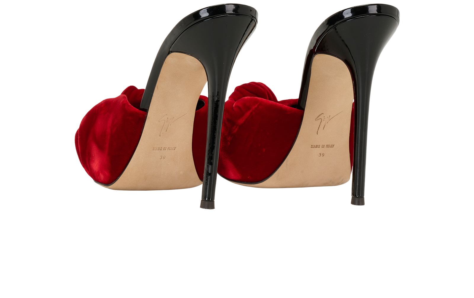 Giuseppe Zanotti Bridget Mules, &pound;195, Shoes, Velvet, Back view