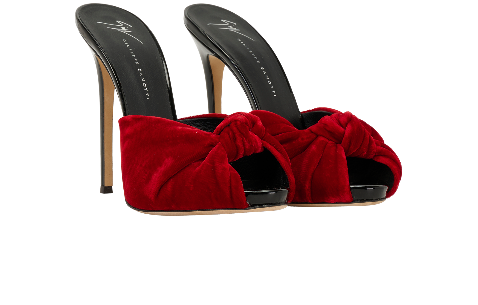 Giuseppe Zanotti Bridget Mules, &pound;195, Shoes, Velvet, Side view