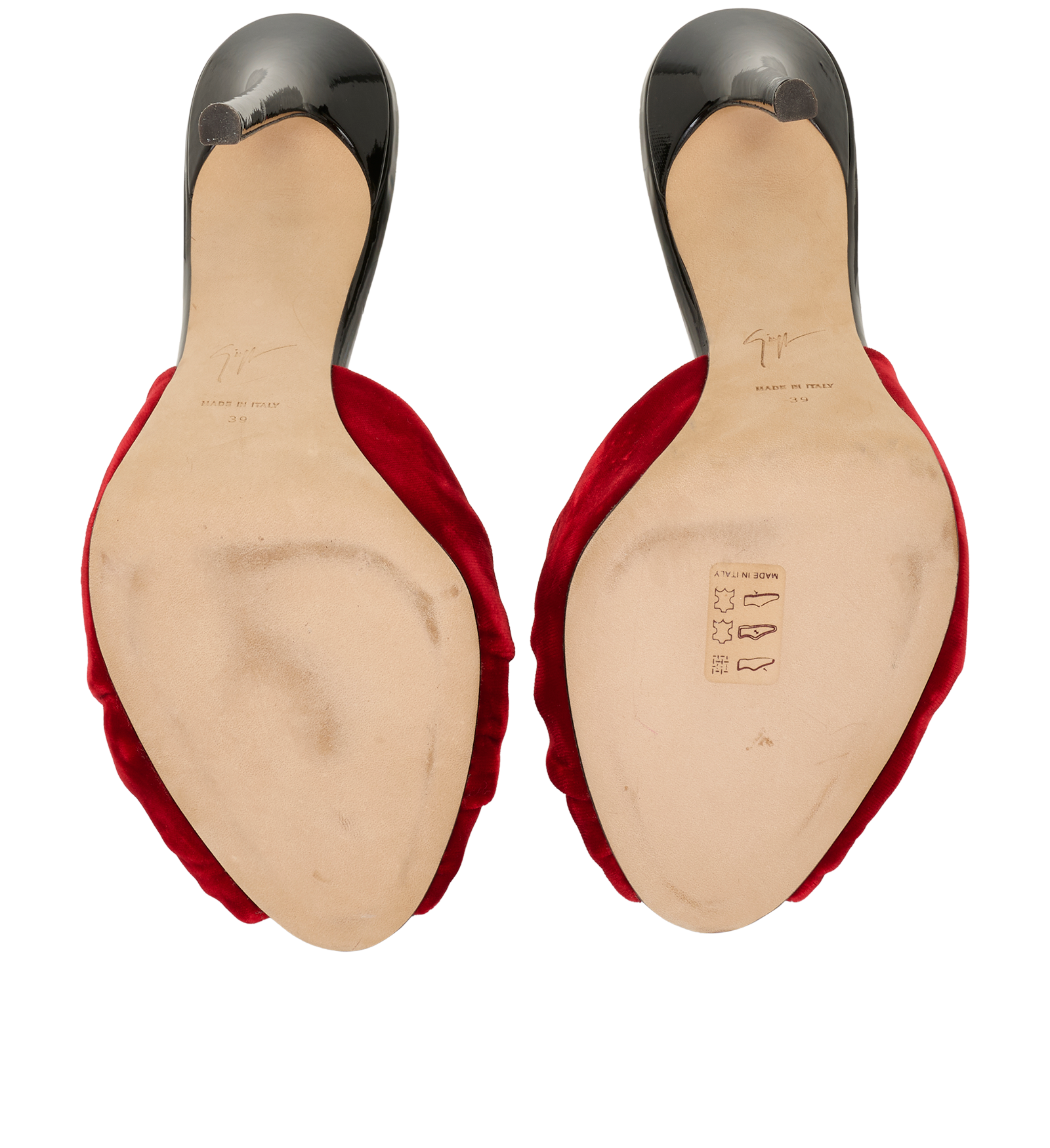 Giuseppe Zanotti Bridget Mules, &pound;195, Shoes, Velvet, Top view