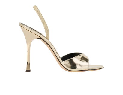 Giuseppe Zanotti Slingback Heels, &pound;220, Shoes, Gold, Leather, Front view