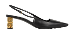 Givenchy G Cube 4G Slingback Pumps, Leather, Black, UK7.5, B/DB, 3*
