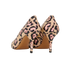 Givenchy Leopard Print Heels, &pound;175, Shoes, Black/Cream/Pink, Leather, Back view