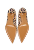 Givenchy Leopard Print Heels, &pound;175, Shoes, Black/Cream/Pink, Leather, Top view