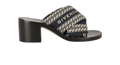 Givenchy Jacquard Heeled Sandals, front view