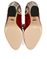Gucci Leather and Snakeskin Nimue Mary Jane Pumps, top view