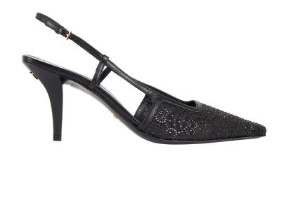 Gucci GG Crystals Slingback, front view