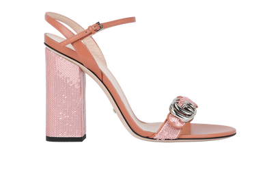 Gucci GG Sequins Sandals, front view