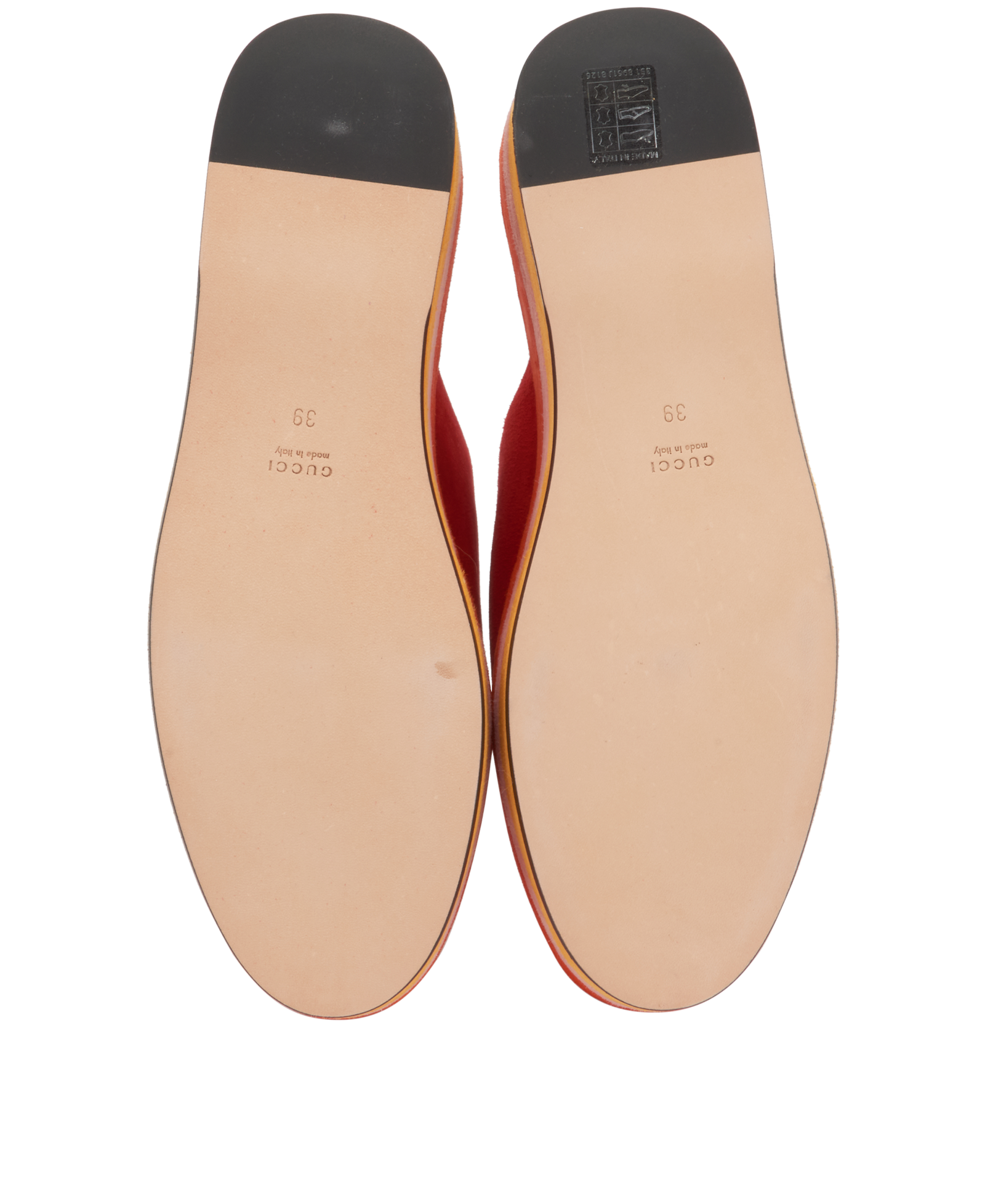 Gucci X Adidas GG Platform Mules, &pound;250, Shoes, Red, Suede, Top view