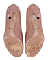 Gucci Horsebit Leather Peep Toe Heels, top view