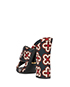 Gucci Webby Floral Slip-On Block Mules, back view