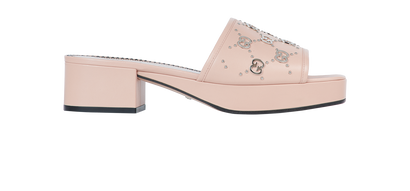 Gucci GG Sandals, £280, Shoes, Pink, Leather, Front view
