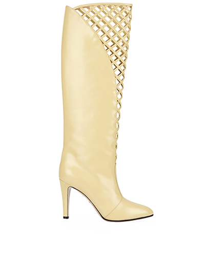 Gucci 2019 Cutout Heeled Boots, front view