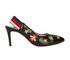 Gucci Bees and Stars Slingbacks, front view