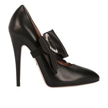 Gucci Removable Bow Elaisa Pumps, front view