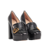 Gucci Platform Loafer Heels, side view