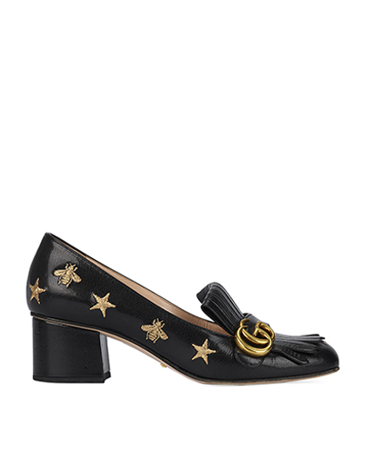 Gucci Embroidered Star Mid-Heels, front view