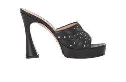 Gucci GG Studded Heels, Leather, Black, UK7, 3*