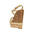Gucci GG Supreme Espadrille Wedges, back view