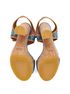 Gucci Supreme Denim Platform Sandals, top view