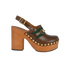 Gucci Web Horsebit Clogs, front view