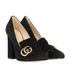 Gucci Marmont Fringed Heels, side view