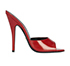Gucci Red 'Scarlet' Slip On Heels, front view