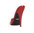 Gucci Red 'Scarlet' Slip On Heels, back view