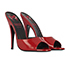 Gucci Red 'Scarlet' Slip On Heels, side view