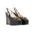 Gucci Horsebit Platform Slingback Heels, side view