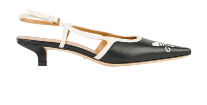Gucci x Adidas Kitten Heels, &pound;195, Shoes, Black, Leather, Front view