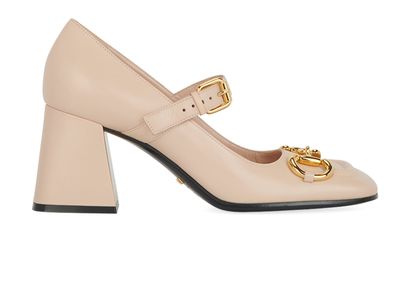 Gucci Mid Heel Horsebit Pumps, front view