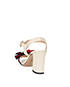 Gucci Flower Strap Heeled Sandals, back view