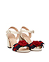 Gucci Flower Strap Heeled Sandals, side view