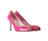 Gucci Open Toe Heels Pink Heels, side view